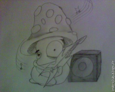 Le champignon, remis au propre à la maison^^ lol